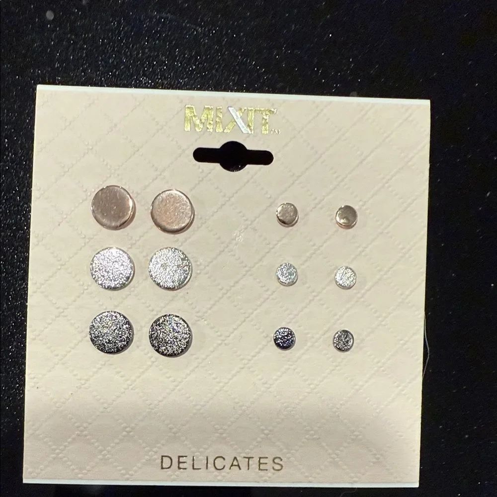 Mixit Metallic Stud Earrings Collection